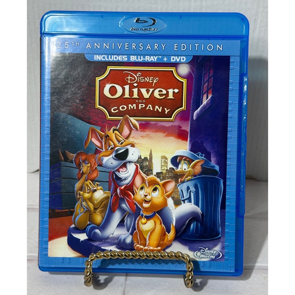 Disney Oliver and Company 25th Anniversary Edition Blu-ray DVD‎ 2-Disc Set 2013
